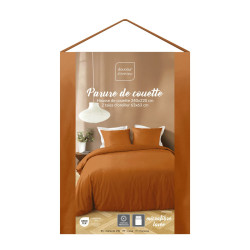 PARURE LIAM CARAMEL 2 PERS 240x220CM MIC