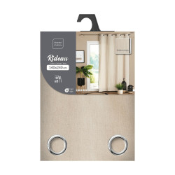 RIDEAU CAPRIA 140x240CM POLYCOTON UNI