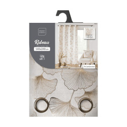 RIDEAU KENZY 140x240CM POLYESTER/LIN IMP