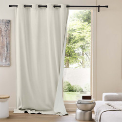 RIDEAU MADISON NATUREL 140x260CM VELOURS