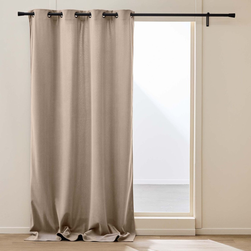 RIDEAU MADISON NOISETTE 140x260CM VELOUR