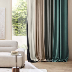 RIDEAU MADISON SAUGE 140x260CM VELOURS C