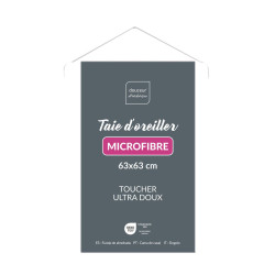 TAIE D'OREILLER OSCAR BLANC 63x63CM MICR