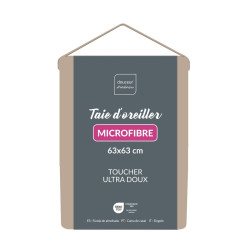 TAIE D'OREILLER OSCAR NATUREL 63x63CM MI
