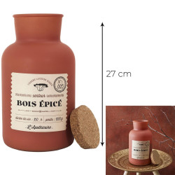 Bougie Parfumée Déco "Desert" - 1000 g - bois épicé H 27 cm