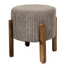 TABOURET COTELE SCOTT TAUPE D35cm