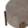 TABOURET COTELE SCOTT TAUPE D35cm