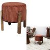 TABOURET COTELE SCOTT TERRACOTTA D35cm