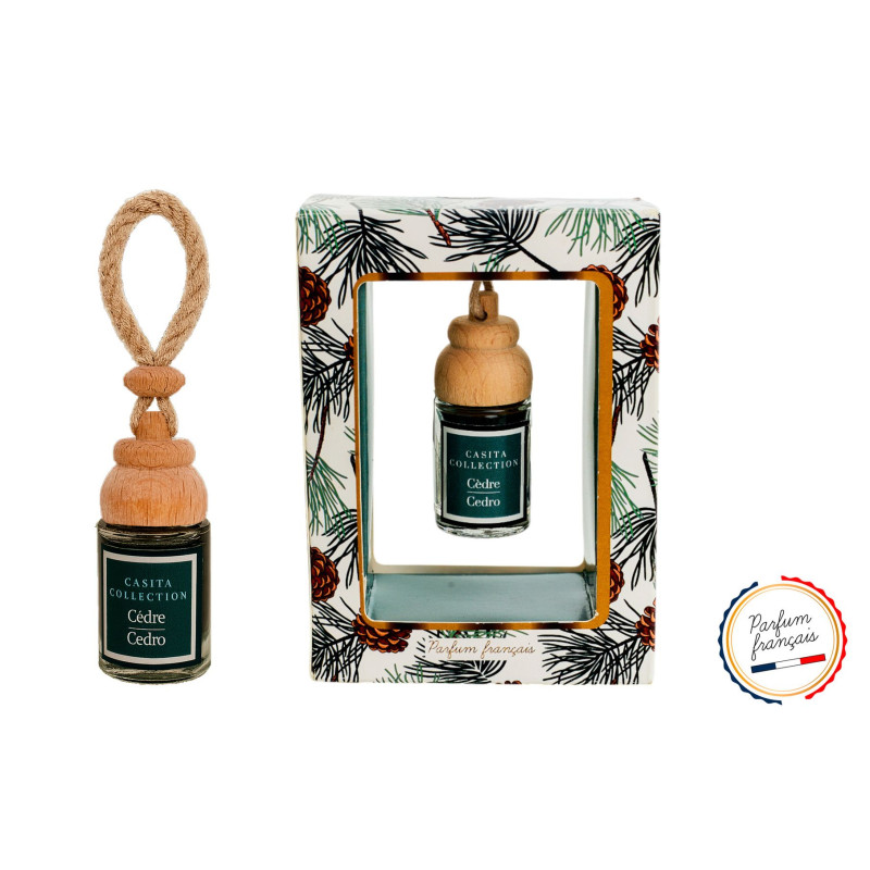 Mini Diffuseur de Parfum à Suspendre - Cèdre - 7 ml Mini Diffuseur de Parfum à Suspendre - Cèdre - 7 ml