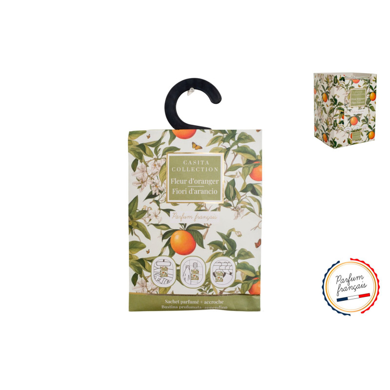 Sachet Parfumé + Accroche - Fleur d'Oranger - 20 gr Sachet Parfumé + Accroche - Fleur d'Oranger - 20 gr