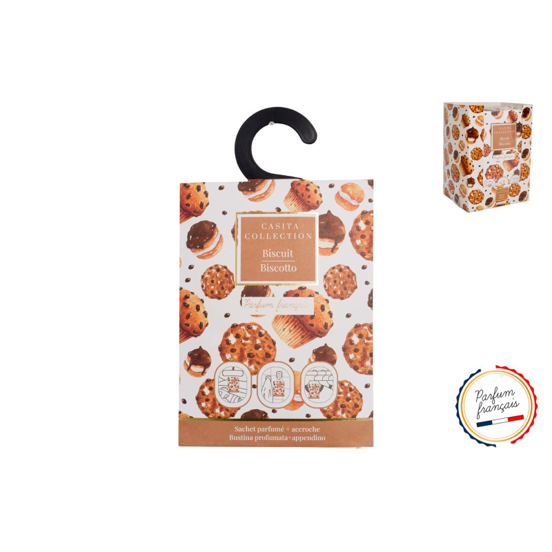 Sachet Parfumé + Accroche - Biscuit - 20 gr Sachet Parfumé + Accroche - Biscuit - 20 gr