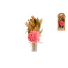 Mini bouquet déco Fleurs séchés rose