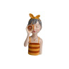 Buste Déco "Fille à la Tranche d'Orange"
