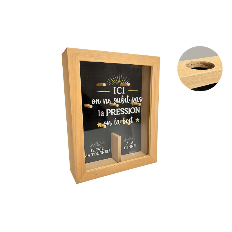 Boîte à Bouchons "Ici on ne subit pas la PRESSION…"