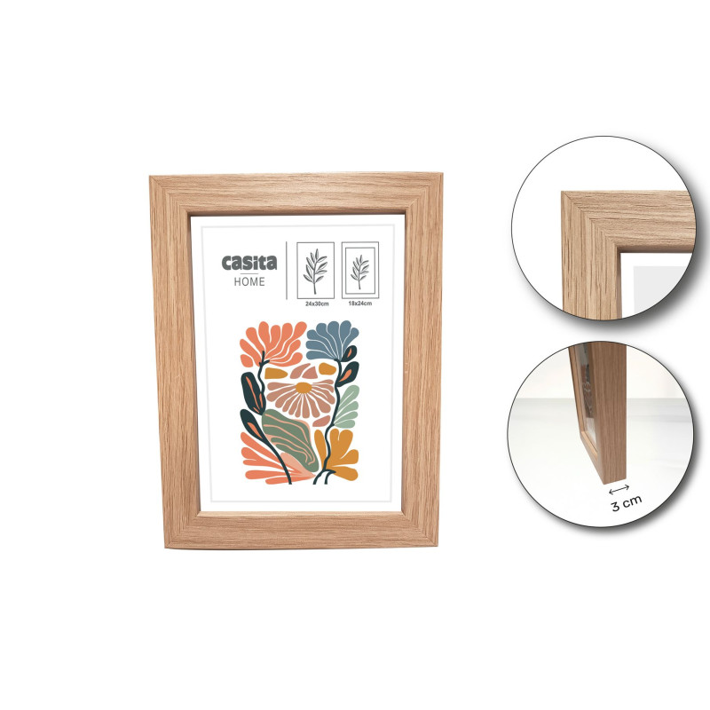 Cadre 24x30cm/18x24cm passe partout prof