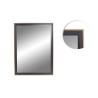Miroir Mural Design Casita Home - Noir & Bois - 40 x 50 cm