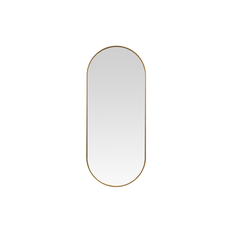 Miroir oval 71x30cm doré