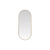 Miroir oval 71x30cm doré