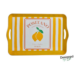 Plateau Rectangulaire Positano Citron 45x30cm