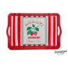 Plateau rect 45x30cm AMALFI fraise