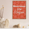 TOILE TUFTEE BIENVENUE A LA MAISON