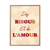 TOILE TUFTEE DES BISOUS ET DE L AMOUR
