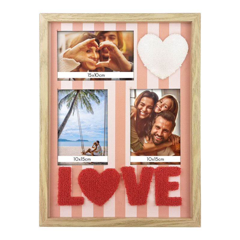 TOILE TUFTEE PELE MELE LOVE 30X40
