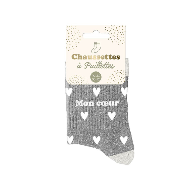 CHAUSSETTES PAILL. CŒURS MON CŒUR