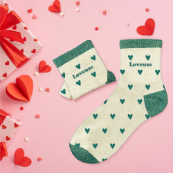 CHAUSSETTES PAILL. CŒURS LOVEUSE
