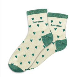 CHAUSSETTES PAILL. CŒURS LOVEUSE