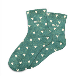 CHAUSSETTES PAILL. CŒURS BABY