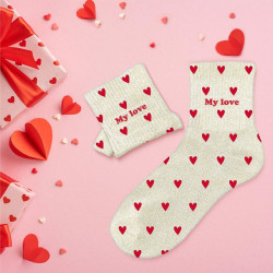 CHAUSSETTES PAILL. CŒURS MY LOVE