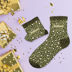 CHAUSSETTES PAILL. LEOPARD FOLLASSE