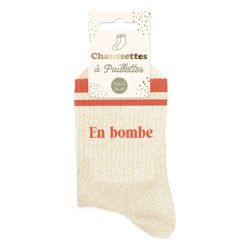 CHAUSSETTES PAILL. A BANDES EN BOMBE