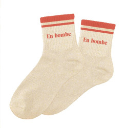 CHAUSSETTES PAILL. A BANDES EN BOMBE