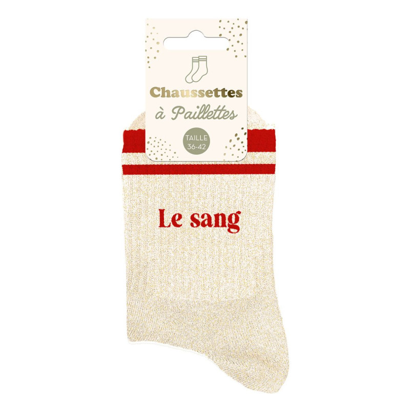 CHAUSSETTES PAILL. A BANDES LE SANG