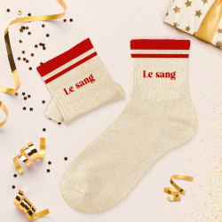 CHAUSSETTES PAILL. A BANDES LE SANG