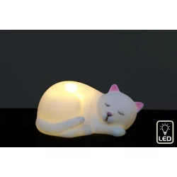 VEILLEUSE CHAT 11X8CM