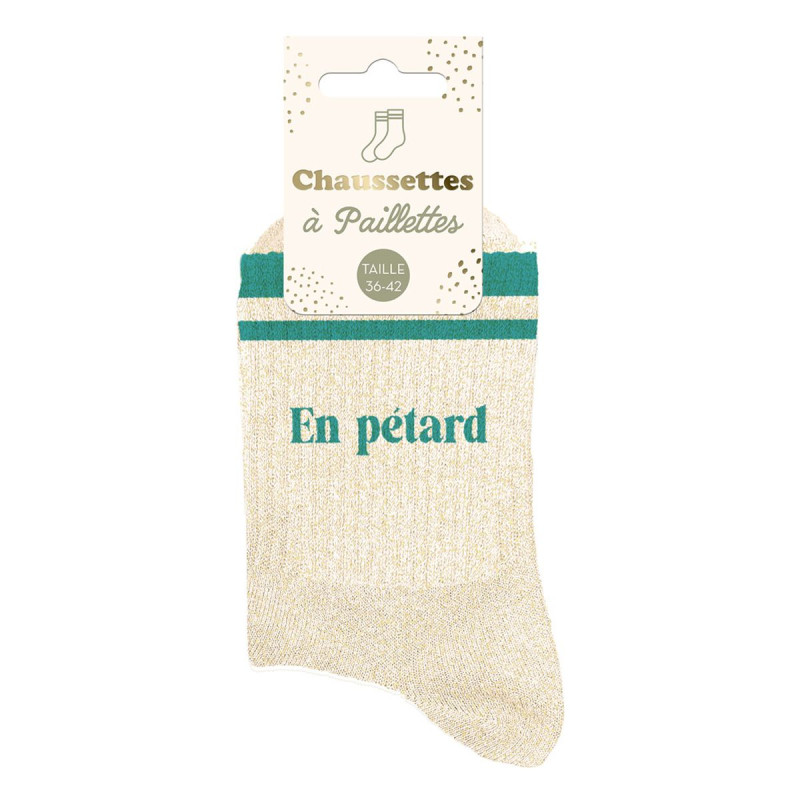 CHAUSSETTES PAILL. A BANDES EN PETARD