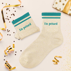 CHAUSSETTES PAILL. A BANDES EN PETARD