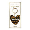 PORTE-CLES SILICONE LEOPARD