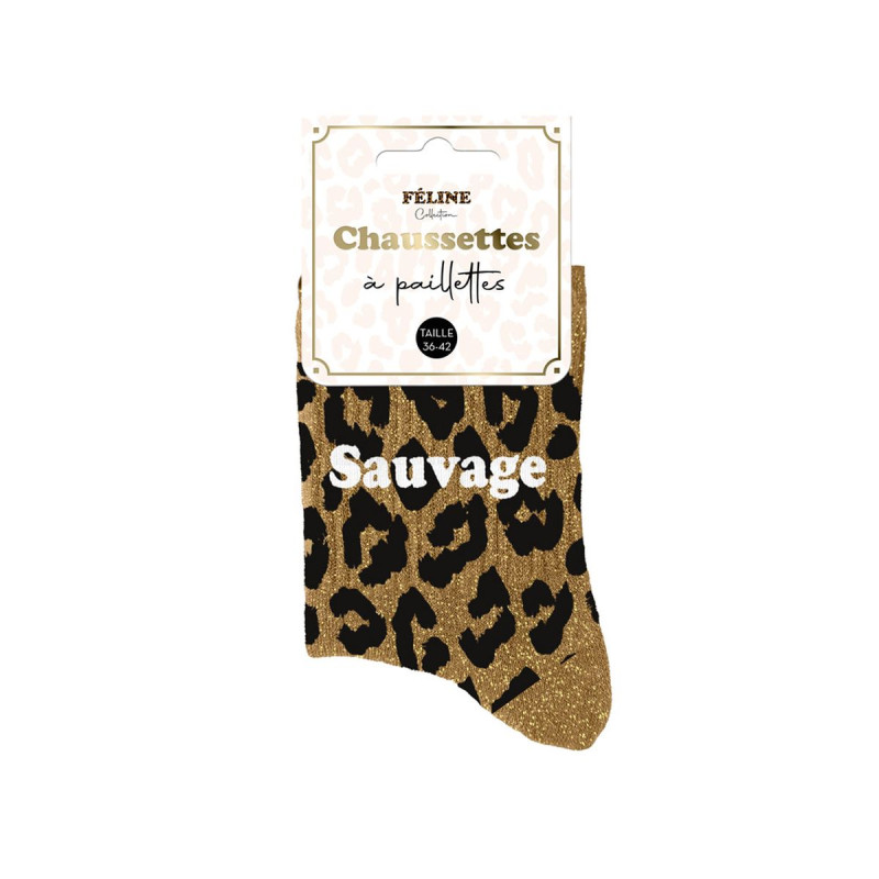 CHAUSSETTES PAILL. LEOPARD SAUVAGE