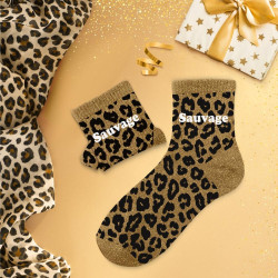 CHAUSSETTES PAILL. LEOPARD SAUVAGE
