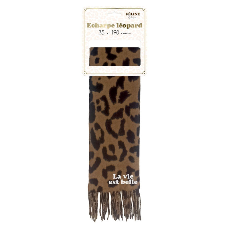 ECHARPE LEOPARD LA VIE EST BELLE