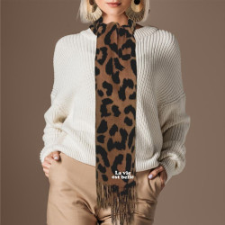 ECHARPE LEOPARD LA VIE EST BELLE