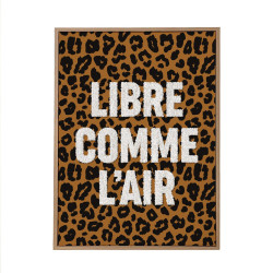 TOILE TUFTEE LEOPARD LIBRE COMME L AIR