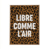 TOILE TUFTEE LEOPARD LIBRE COMME L AIR