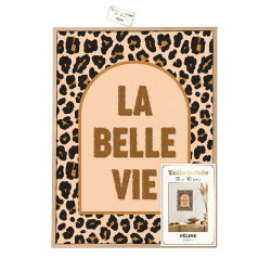 TOILE TUFTEE LEOPARD LA BELLE VIE
