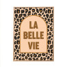 TOILE TUFTEE LEOPARD LA BELLE VIE