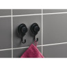 Set de 2 Crochets Noirs à Ventouses - Douceur d'Intérieur Set de 2 Crochets Noirs à Ventouses - Douceur d'Intérieur